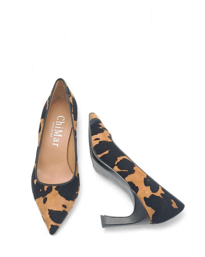 Décolleté  Iris Camoscio Floccato Brandy