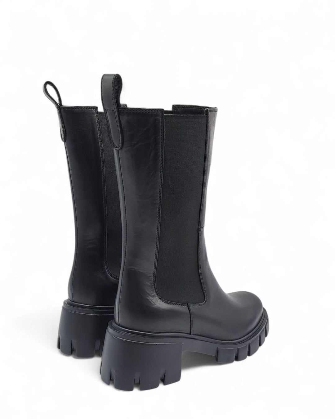 Combat boots Tiffany Vitello Nero