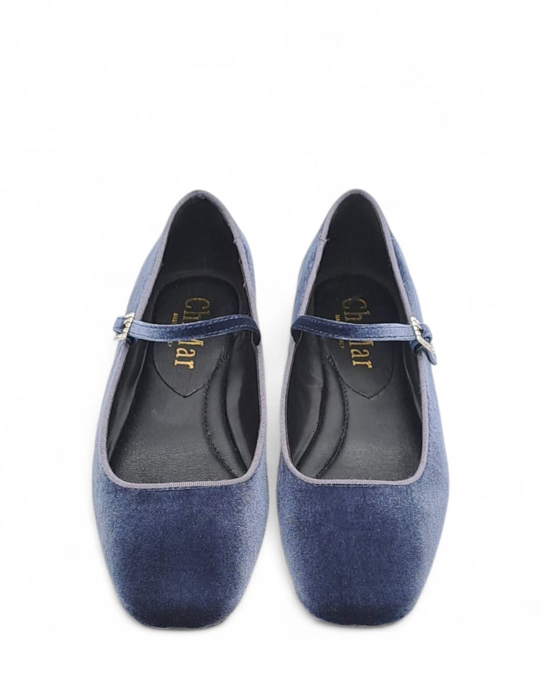 Mary Jane Silvia Velluto Indaco