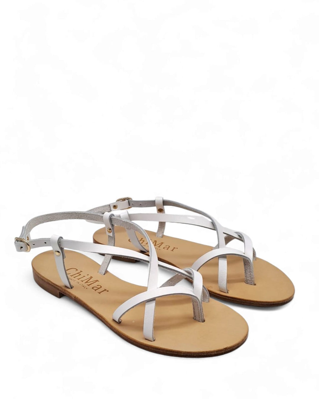 Sandalo Onda Ragno  Vacchetta bianco