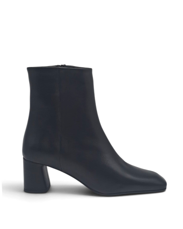 Chiara Nappa Black Ankle Boot
