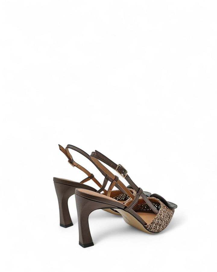 Slingback  Carol Rafia "593" Testa di Moro