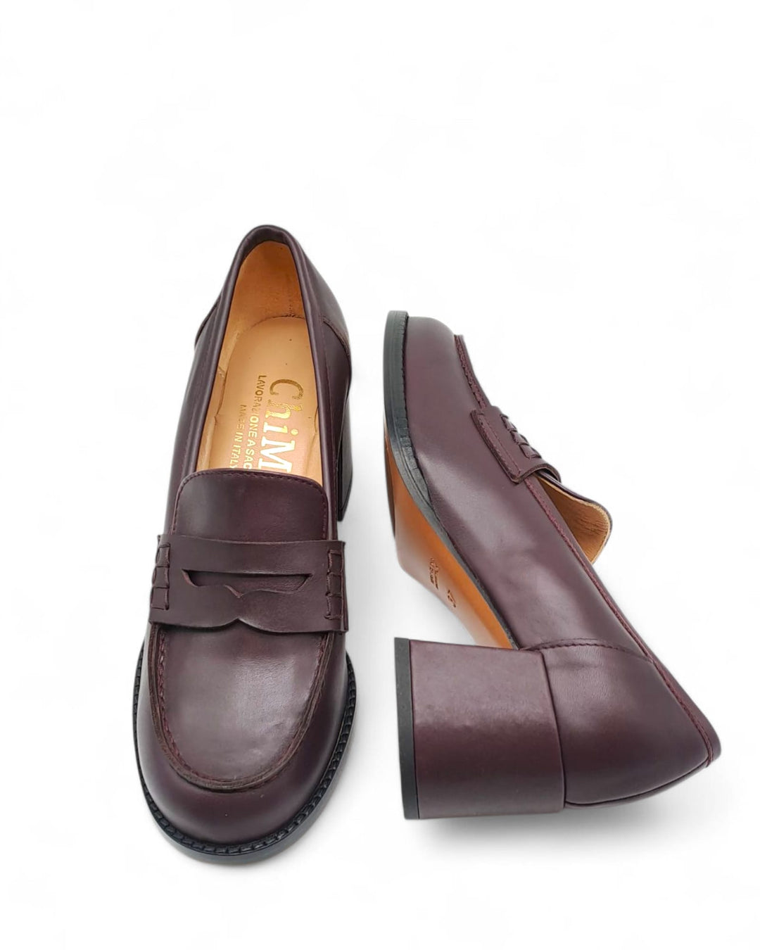 Mocassino Sacchetto Flora Nappa  Vino