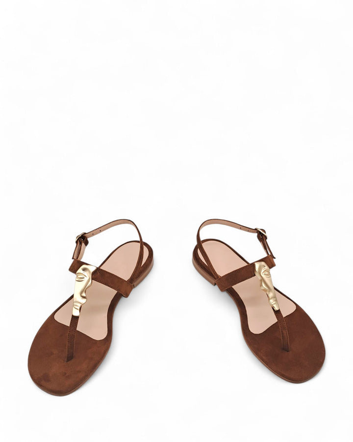 Ravello Nappa Sandal Nude