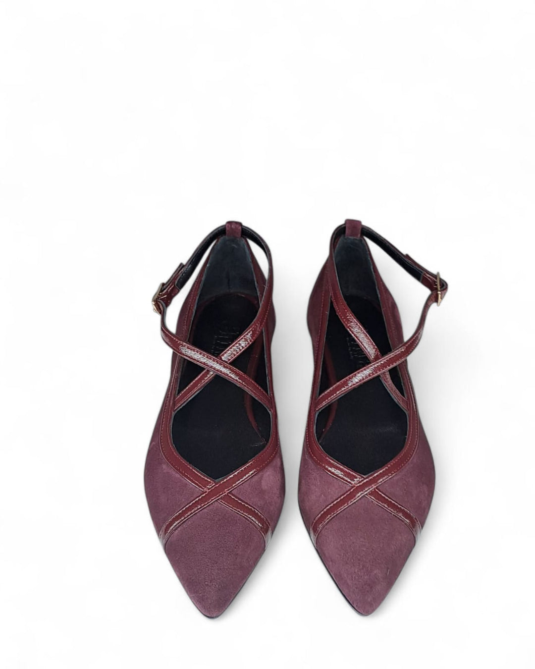 Ballerina  Cortina  Camoscio Vino