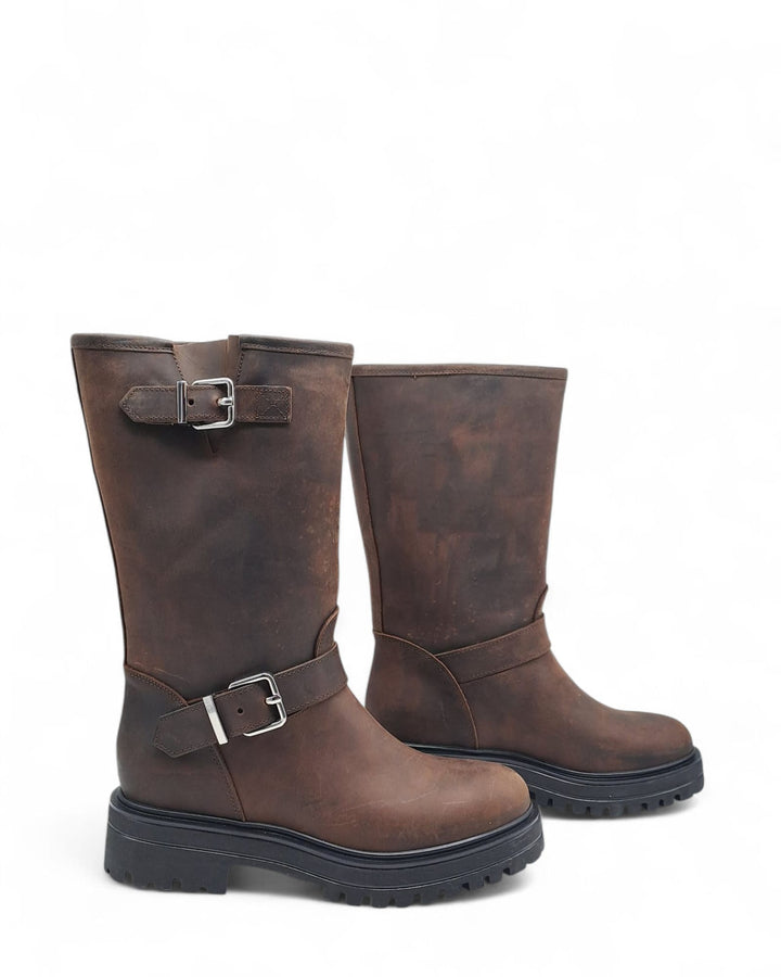 Biker Dolomiti  Pelle Anticata Testa di Moro