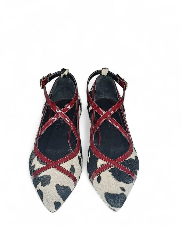 Ballerina  Cortina  Cavallino Mucca / Bordeaux