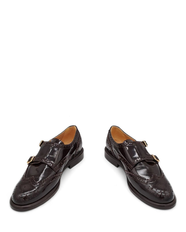 Mocassino Paris Doppia Fibbia  Pelle Brown