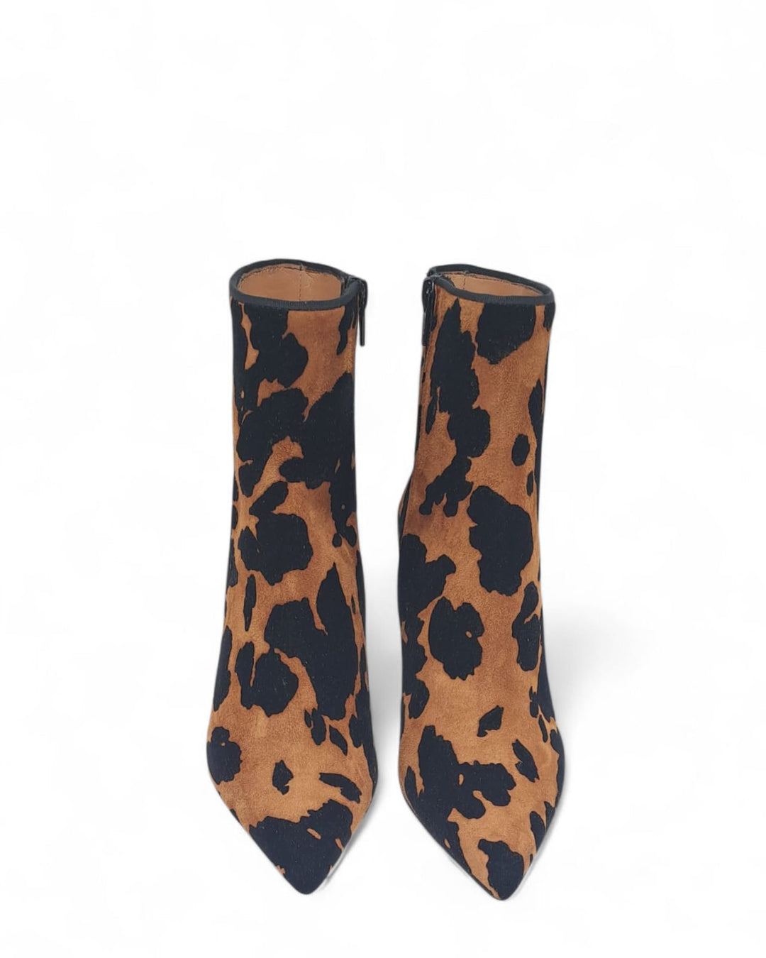 Tronchetto Carol Camoscio Floccato Mucca Brandy