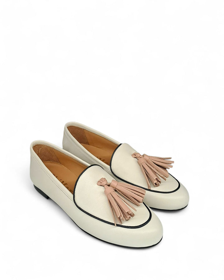 Pink/Bluette Nappa Moccasin