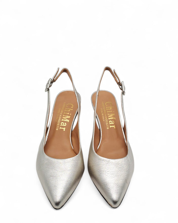 Slingback Diletta Wash Milk Nero  T5,5s