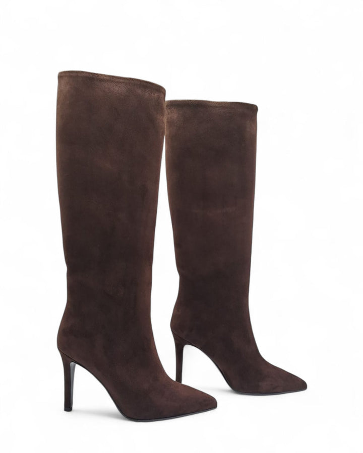 Stivali tubolare Giulia Camoscio  Testa di Moro