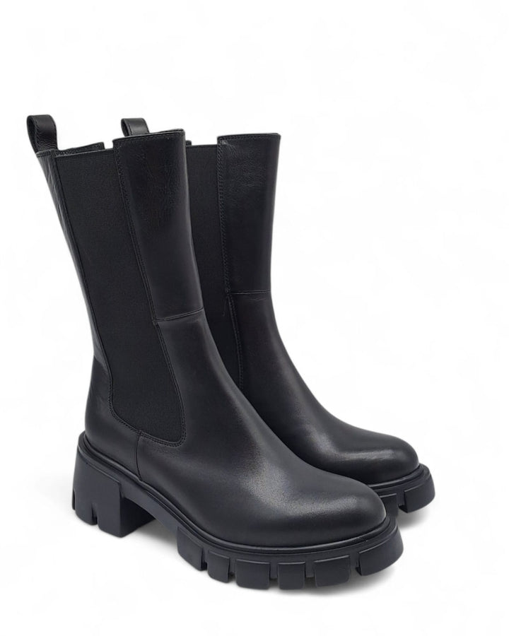 Combat boots Tiffany Vitello Nero