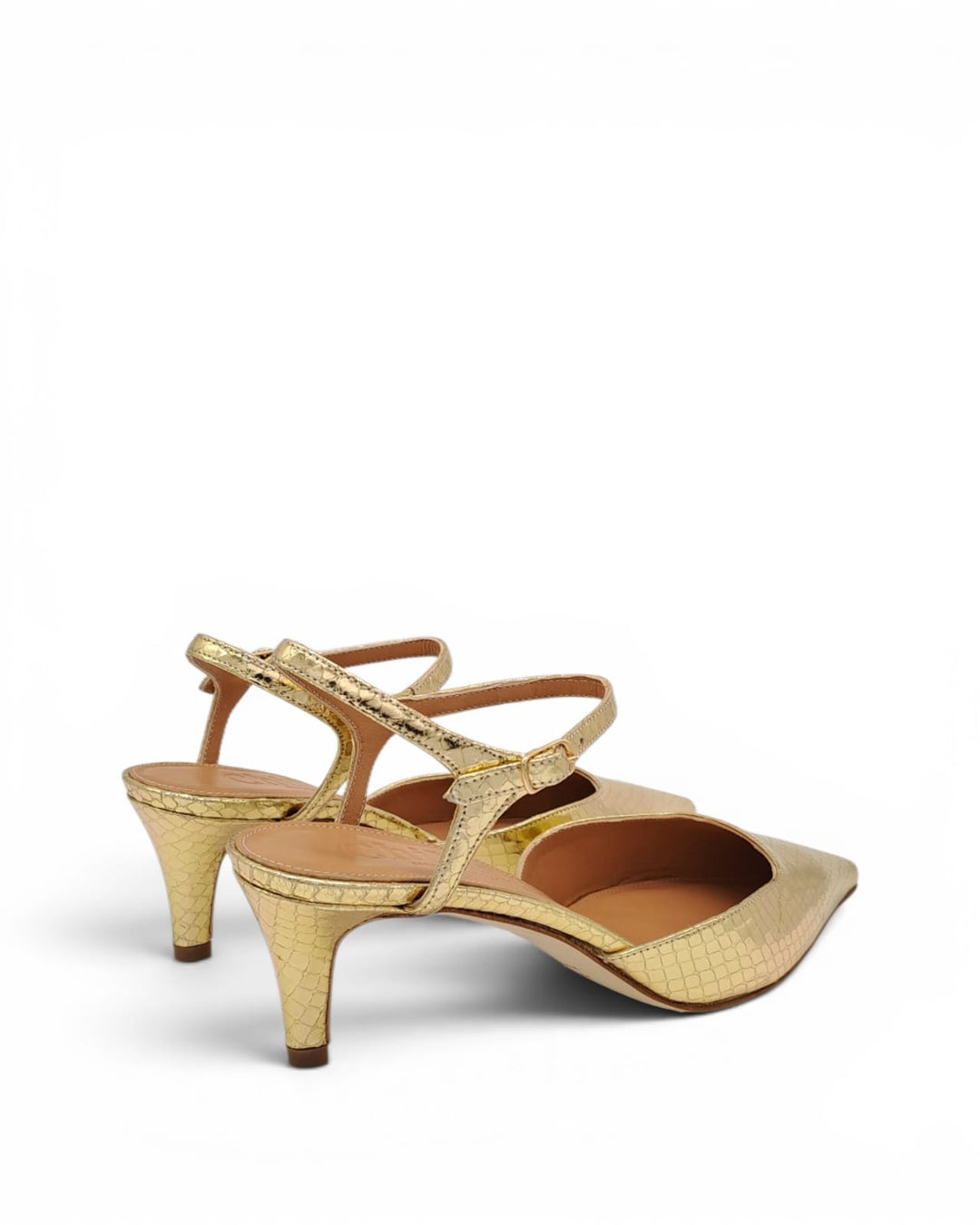 Slingback Milano Pitone Oro