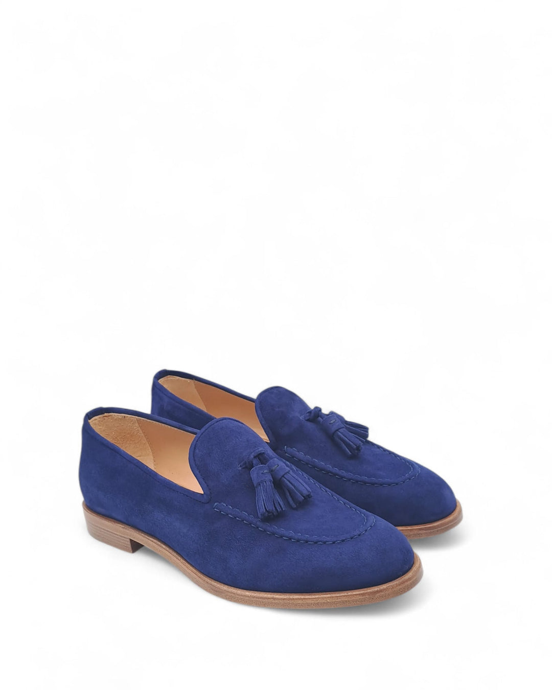 Mocassino Lione Nappine  Camoscio Blu Navy