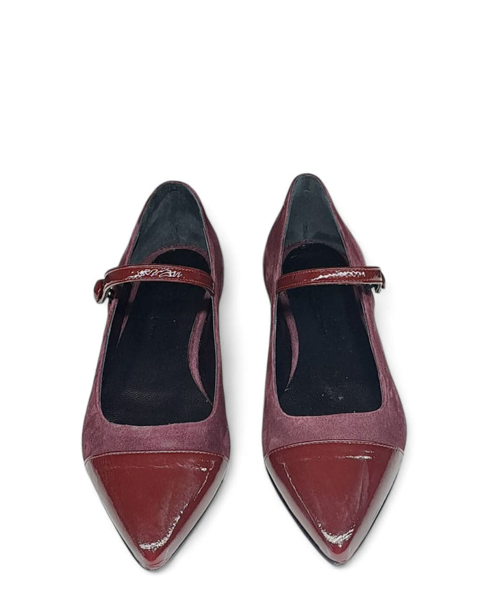 Ballerina Fatima  Camoscio Vino