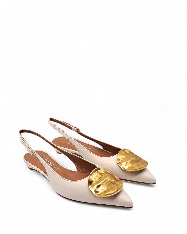 Slingback Elena Nappa Milk
