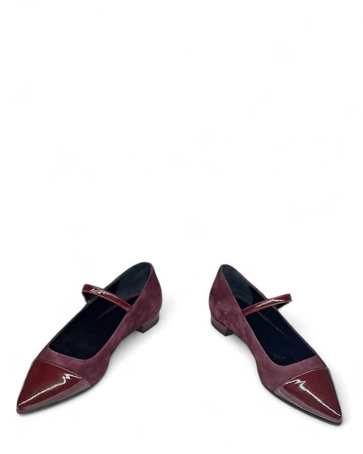 Ballerina Fatima  Camoscio Vino