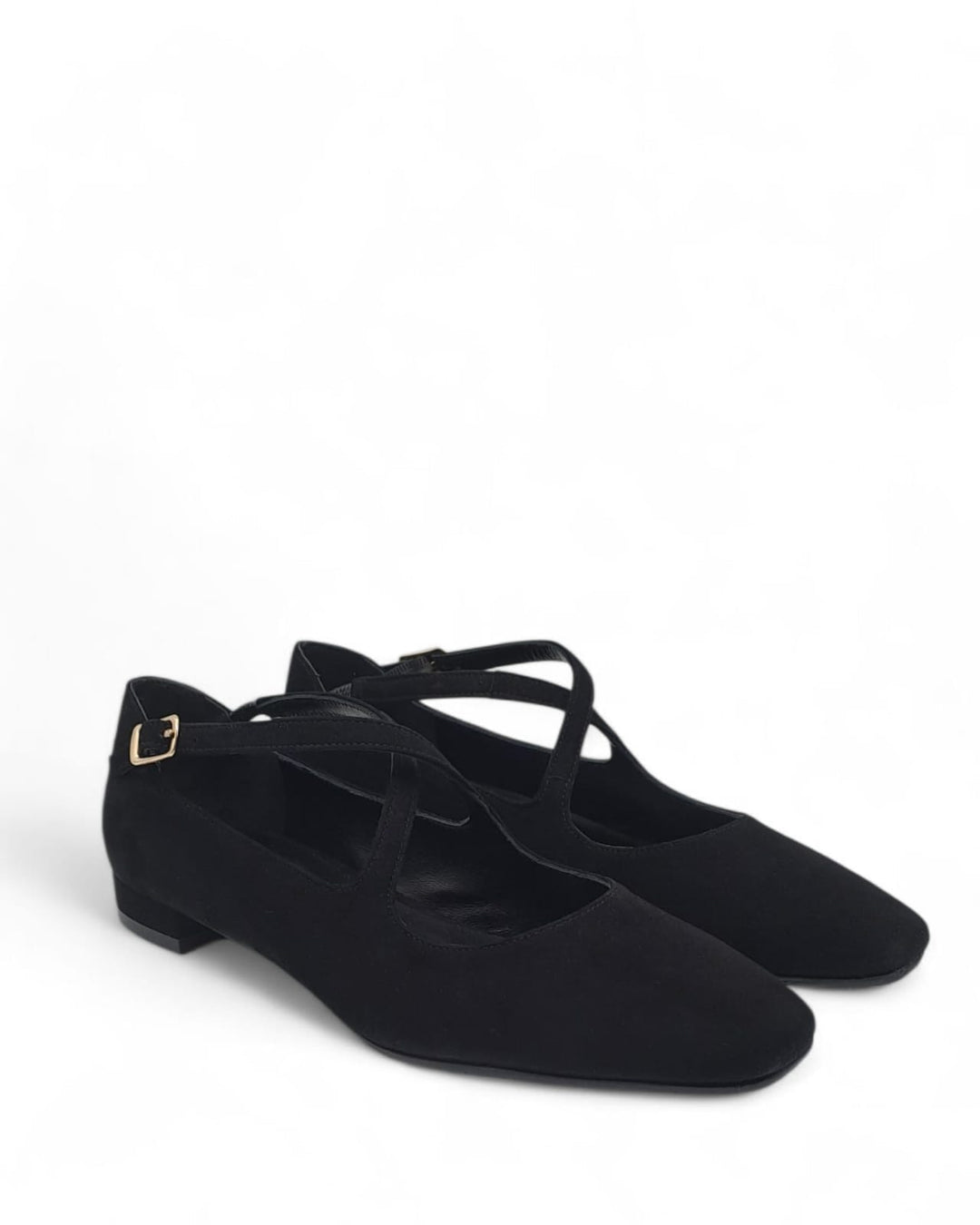 Ballerina Juliette  Camoscio  Nero