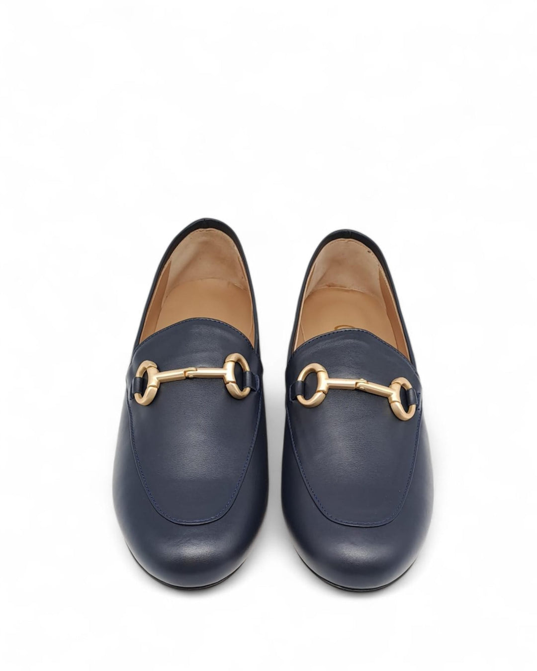 Mocassino PELLE BLU+Morsetto