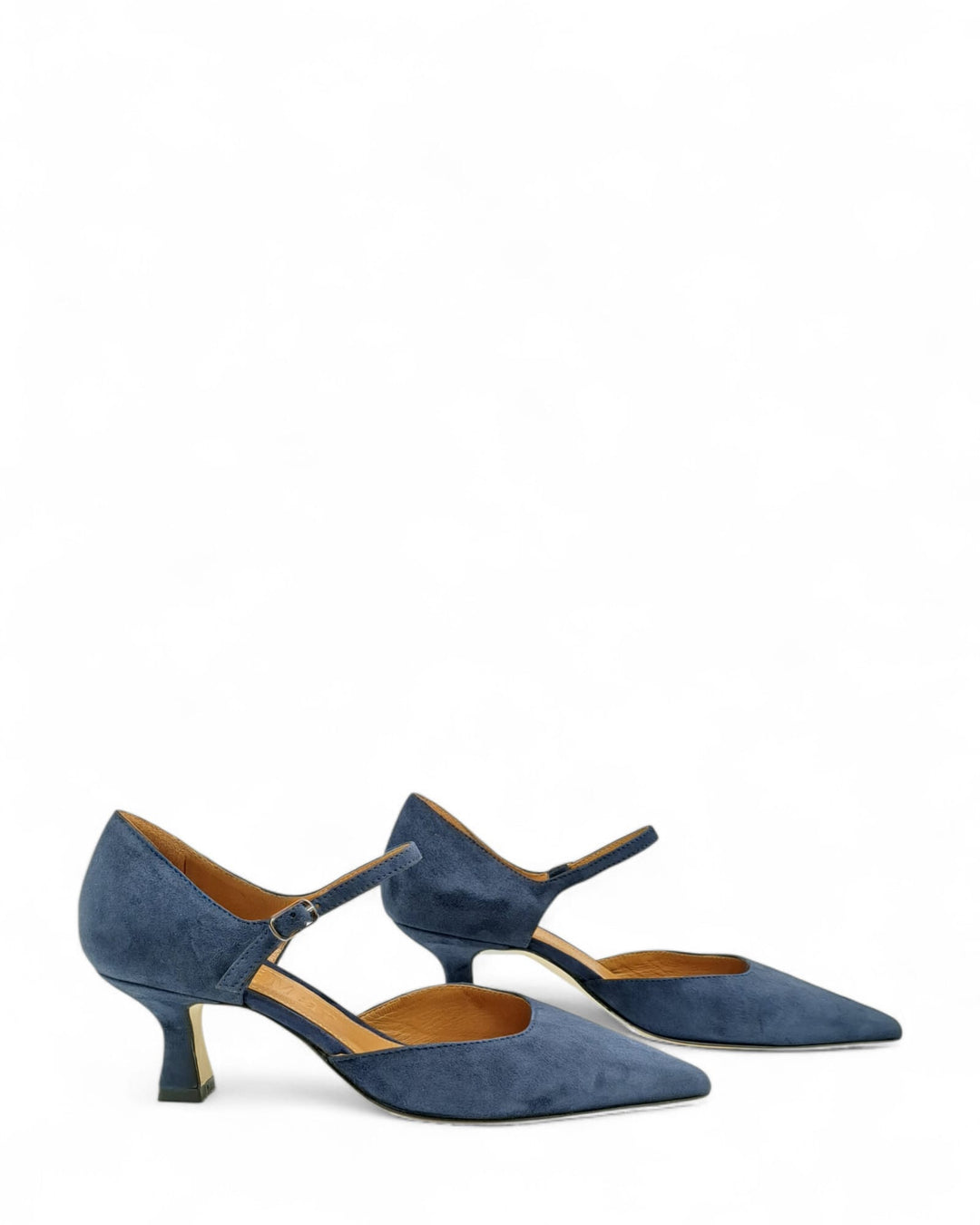 Décolleté Milano Camoscio Blu