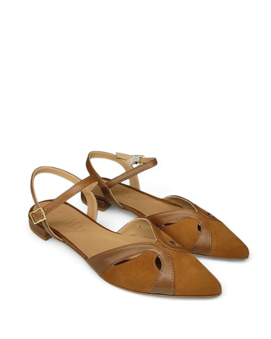 Slingback  Lorella  Camoscio Cuoio