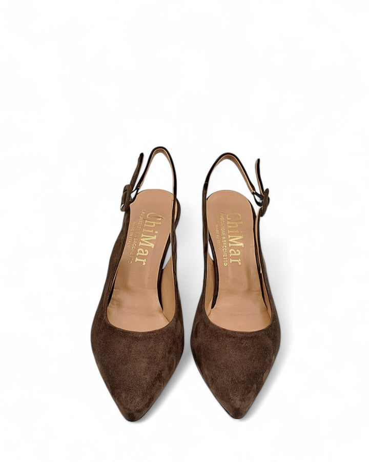 Slingback Diletta  Camoscio Testa di Moro