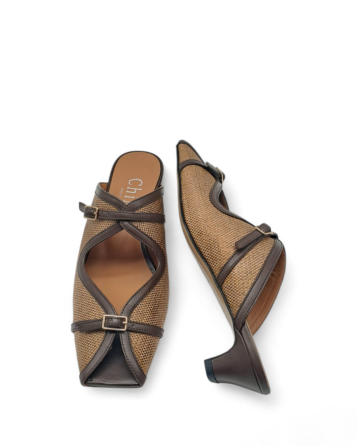 Sabot  Elodie Rafia Vintage " 6056"