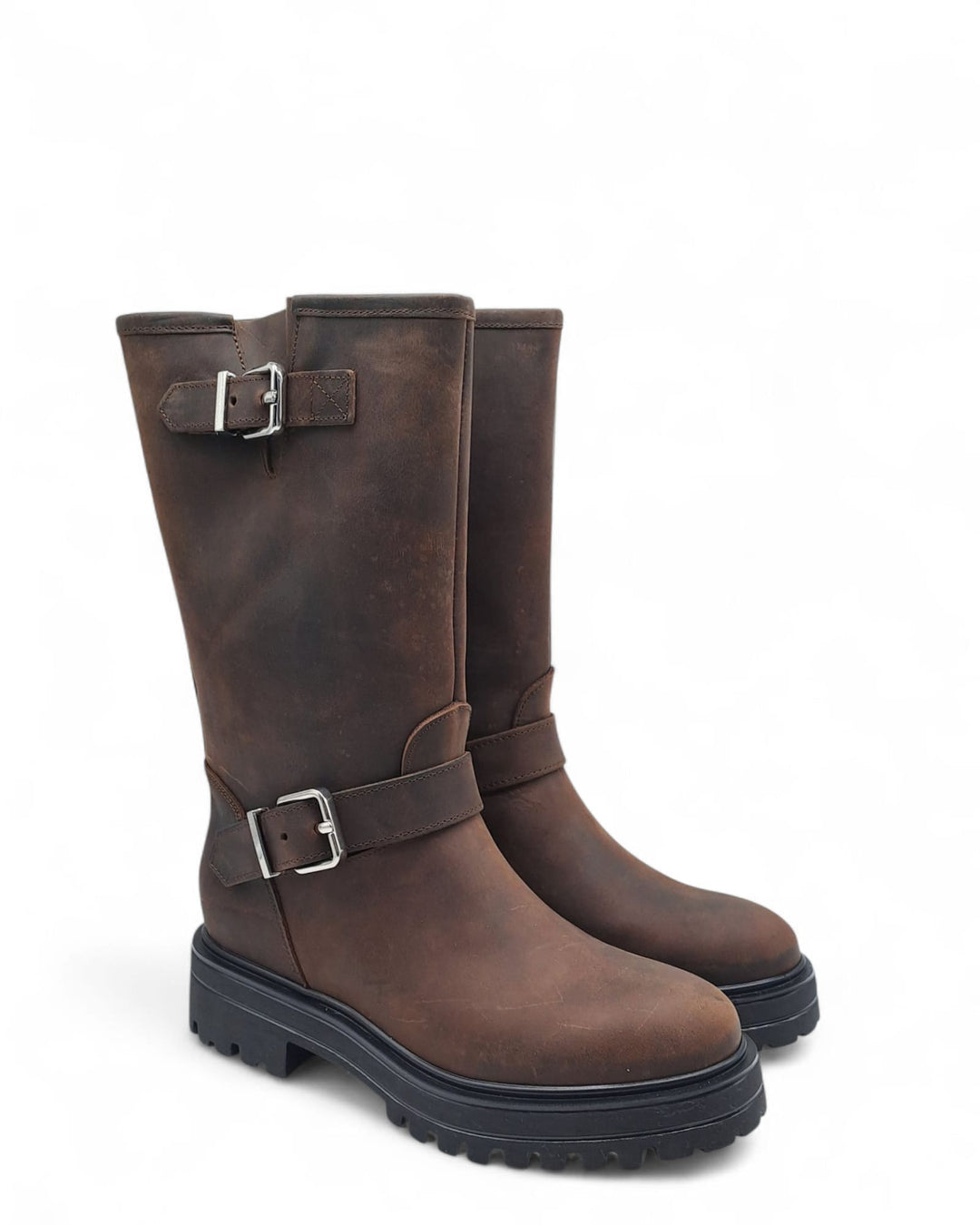 Biker Dolomiti  Pelle Anticata Testa di Moro