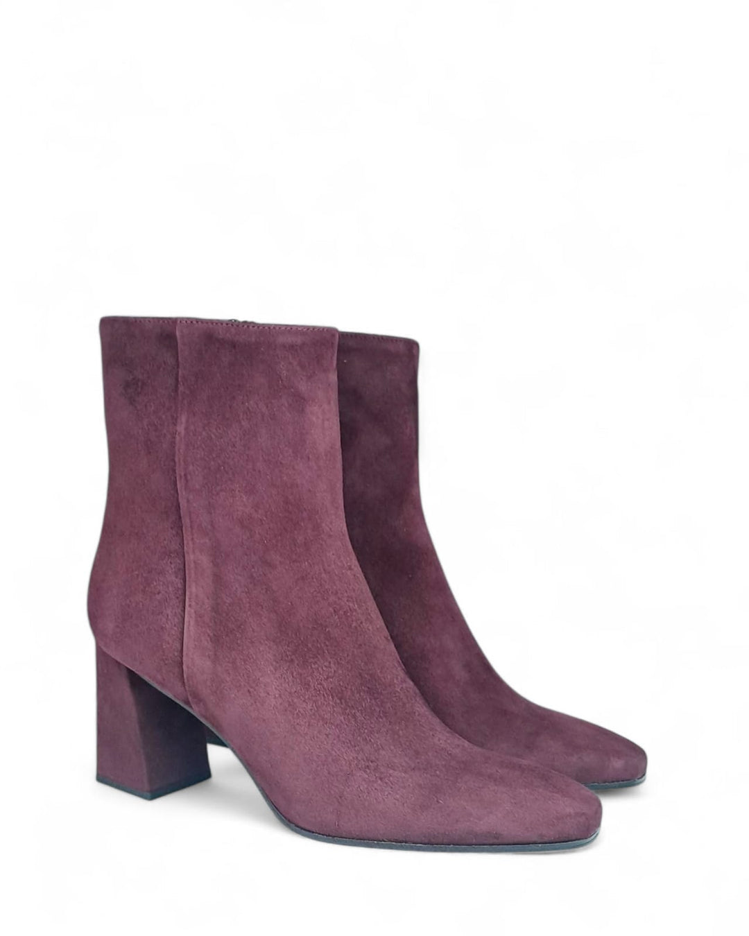 Tronchetto Chiara Camoscio Vino