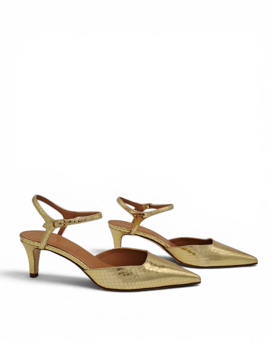 Slingback Milano Pitone Oro