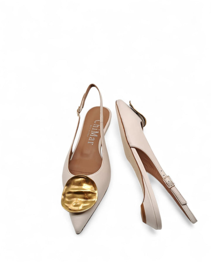 Slingback Elena Nappa Milk