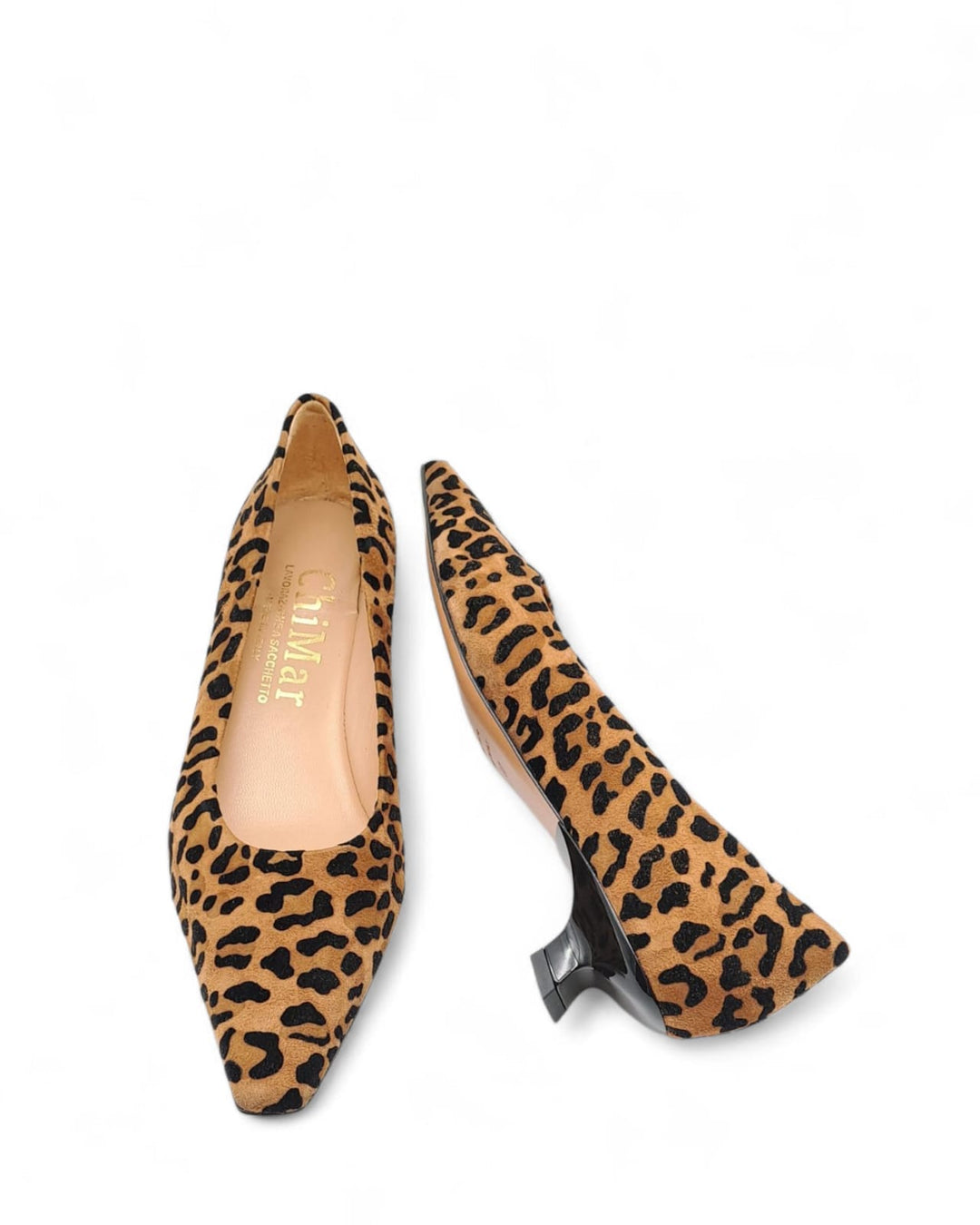 Décolleté  Carlotta Camoscio Floccato Brandy