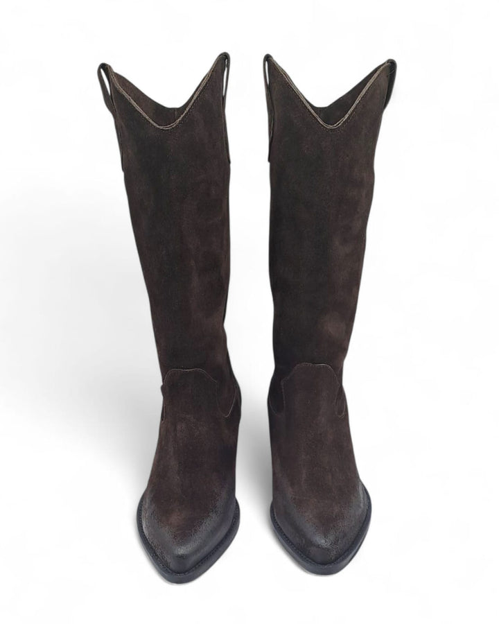 Texano Dallas  Camoscio Spazzolato  Testa di Moro