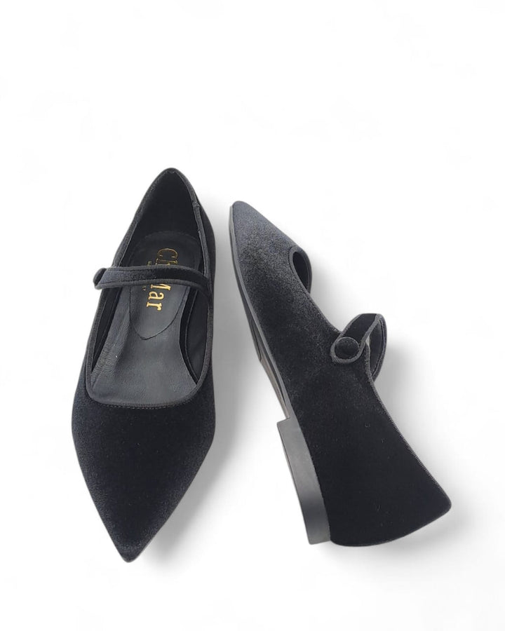 Mary Jane Madrid Velluto Nero