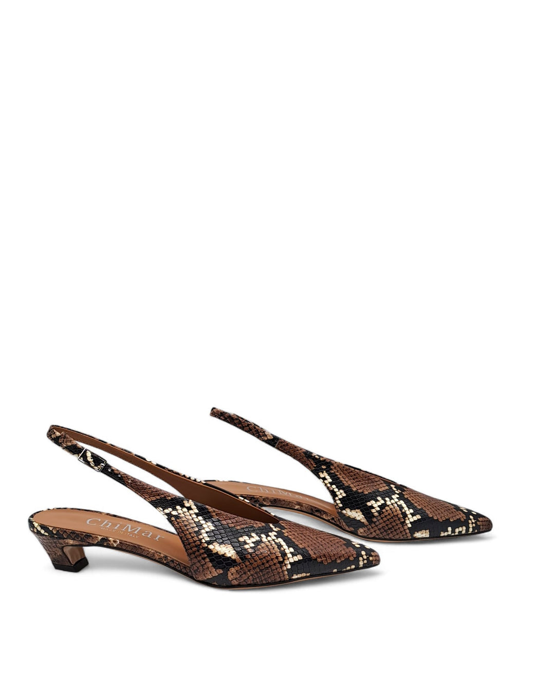 Slingback Loredana Python Leather