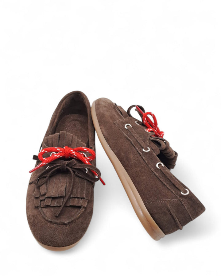 Manal Tassel Moccasin Suede TDM