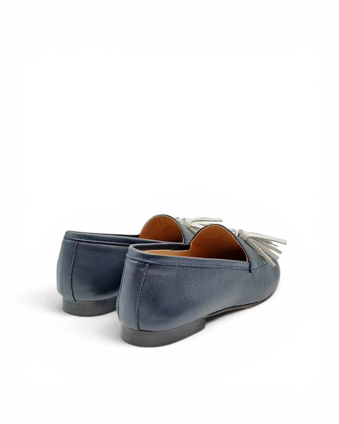 Mocassino Nappine Nappa Blu  / Milk