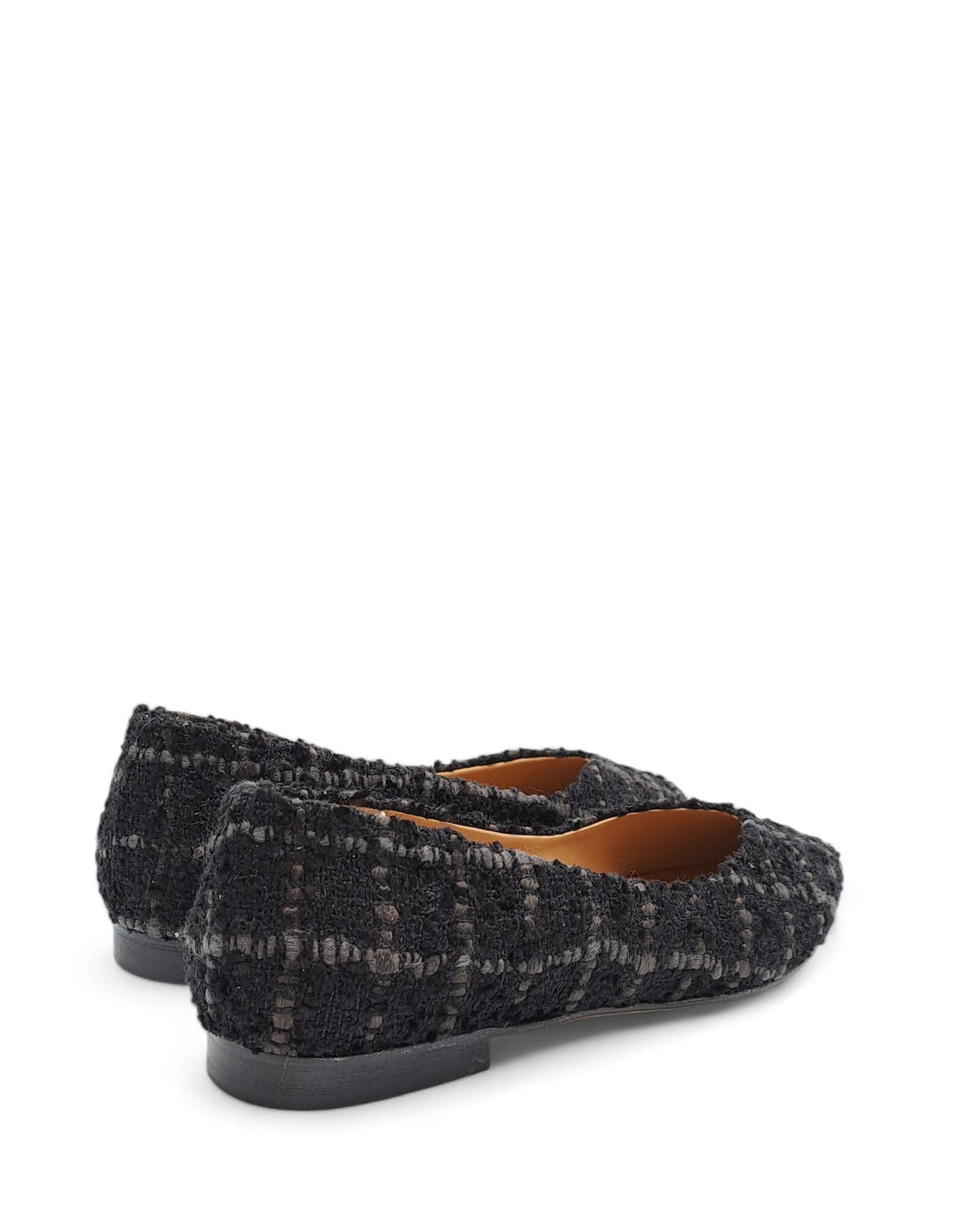 Ballerina V  Tessuto Boucle Nero