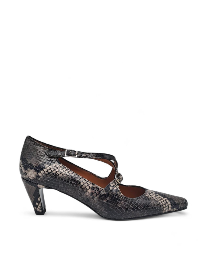 Décolleté Letizia Incrocio Pitone Grey