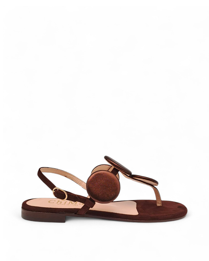 Silvia Platinum Laminate Sandal