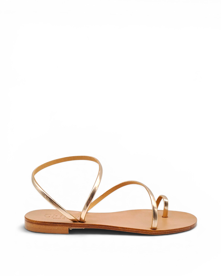 Bronze Laminated Sissi Sandal
