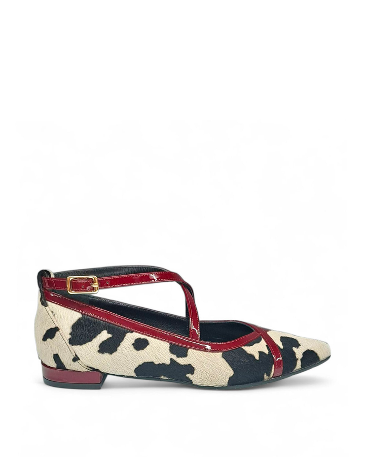 Ballerina  Cortina  Cavallino Mucca / Bordeaux