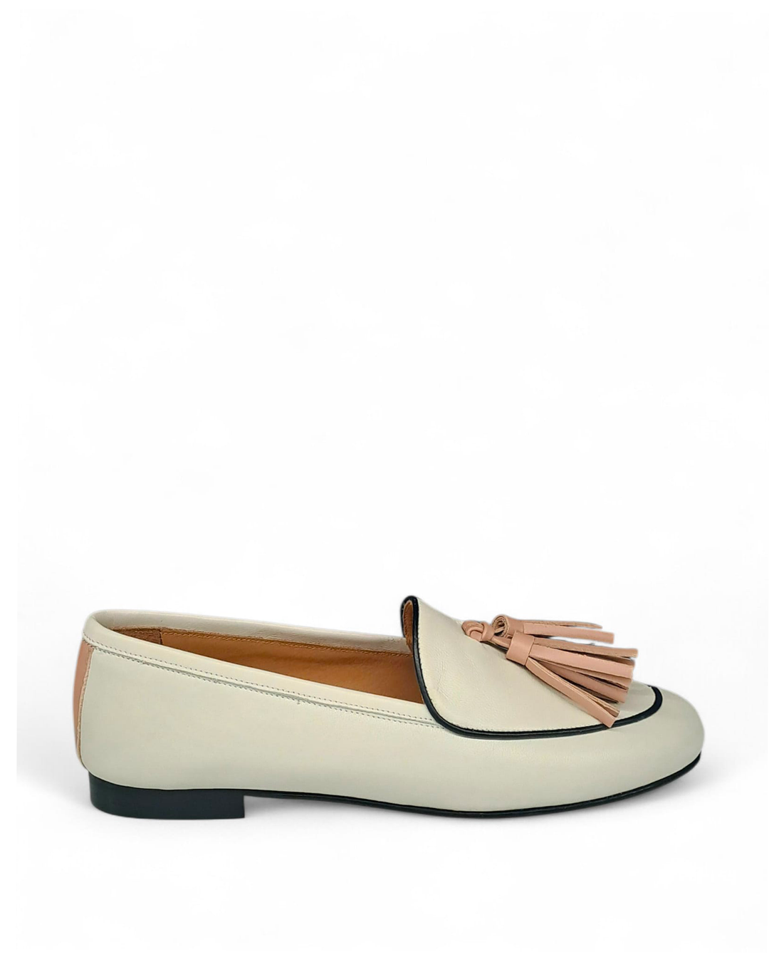Pink/Bluette Nappa Moccasin