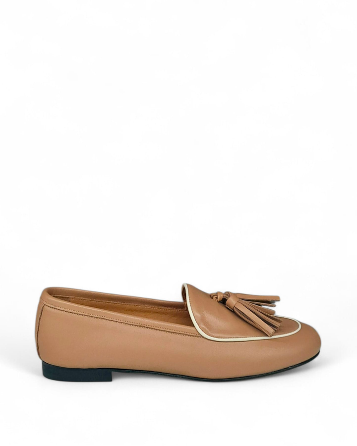 Pink/Bluette Nappa Moccasin