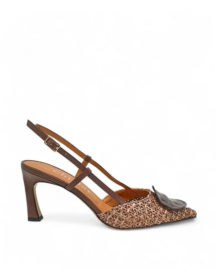 Slingback  Carol Rafia "593" Testa di Moro