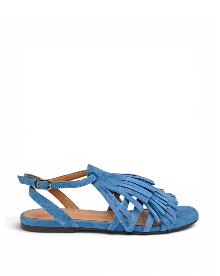 Suede Leather Fringe Sandal