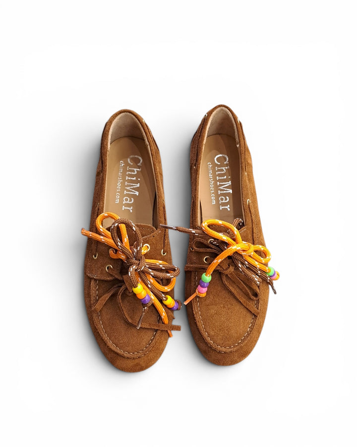 Mocassino Iris Camoscio Cuoio