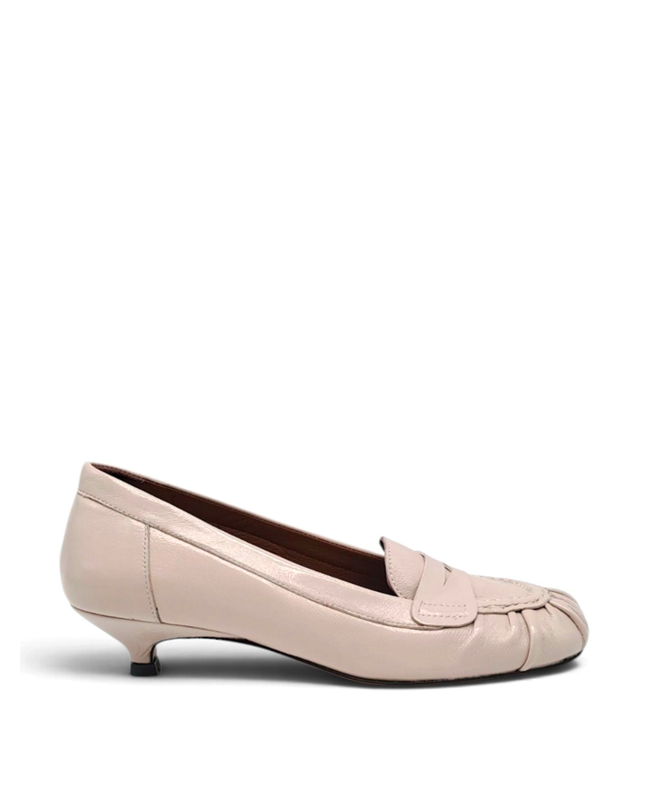 Naomi Black Leather Pumps