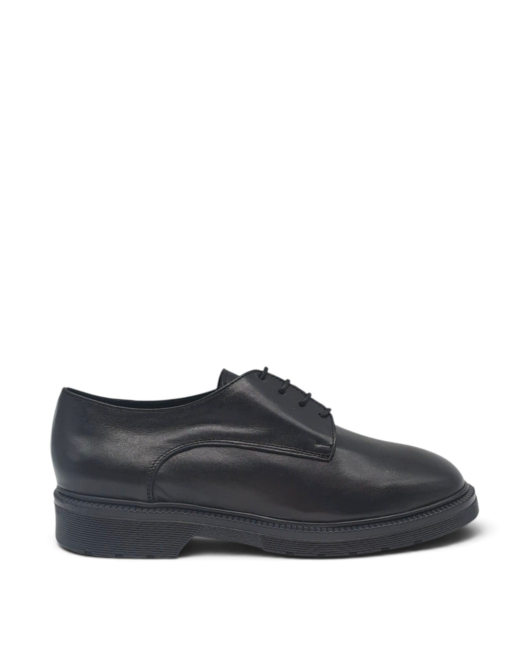Stringate Emilia Pelle Nero